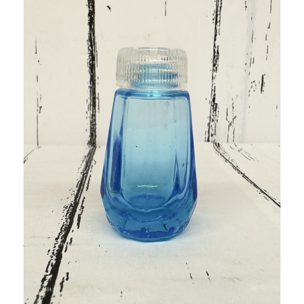 Vintage Hazel Atlas Blue Glass Salt or Pepper Shaker